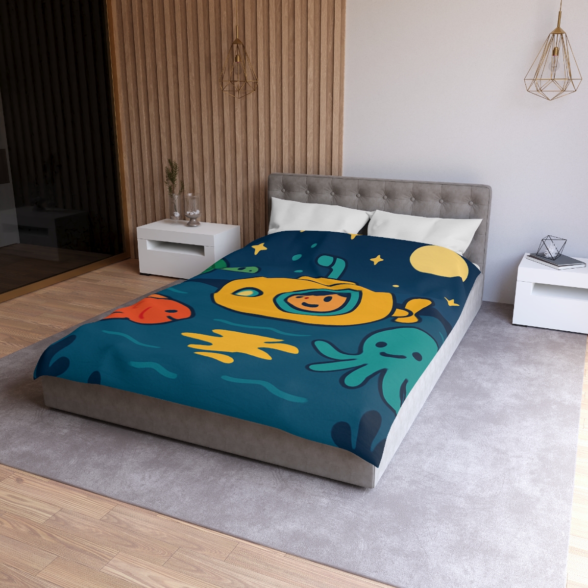 Starry Ocean Explorers stylish duvet covers