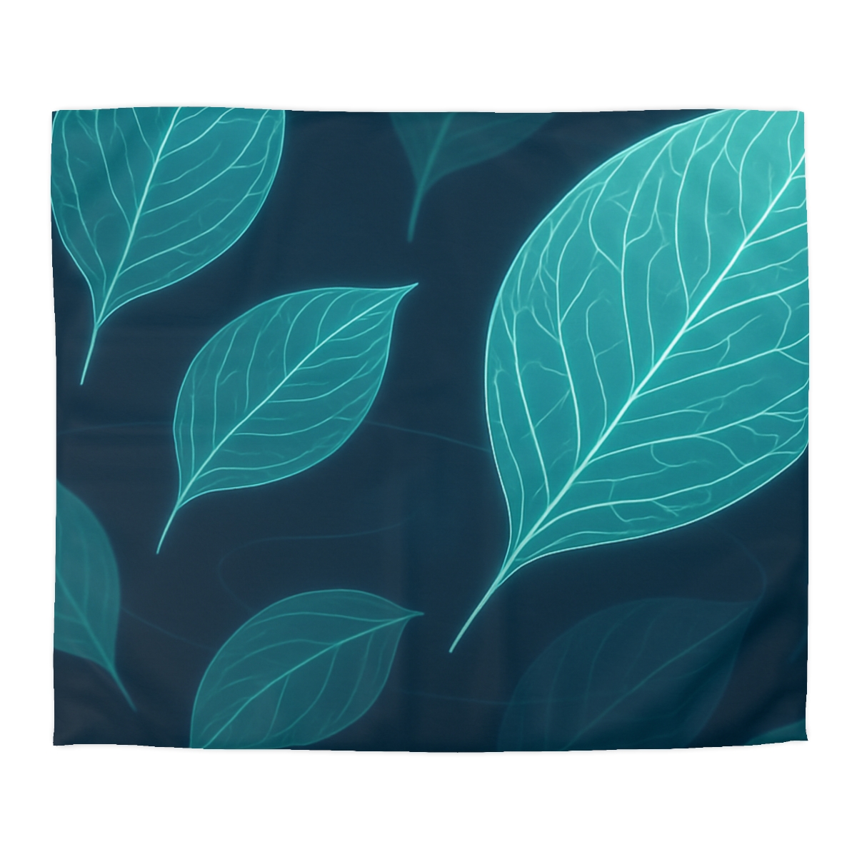Orbiting Leaf Vein Circuit trendy bedroom duvets