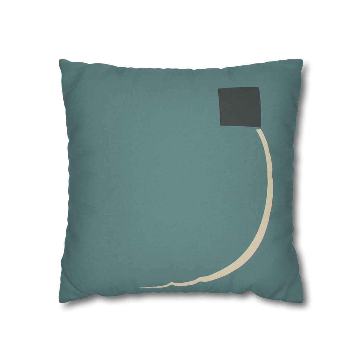 Negative Space Corner Arc soft cotton pillow cases