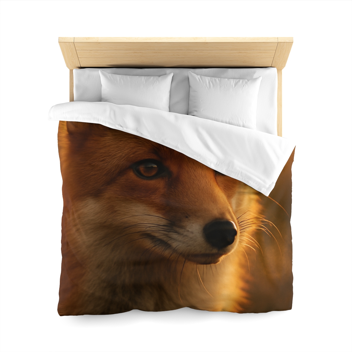 Crimson Whisper Red Fox unique patterned duvets