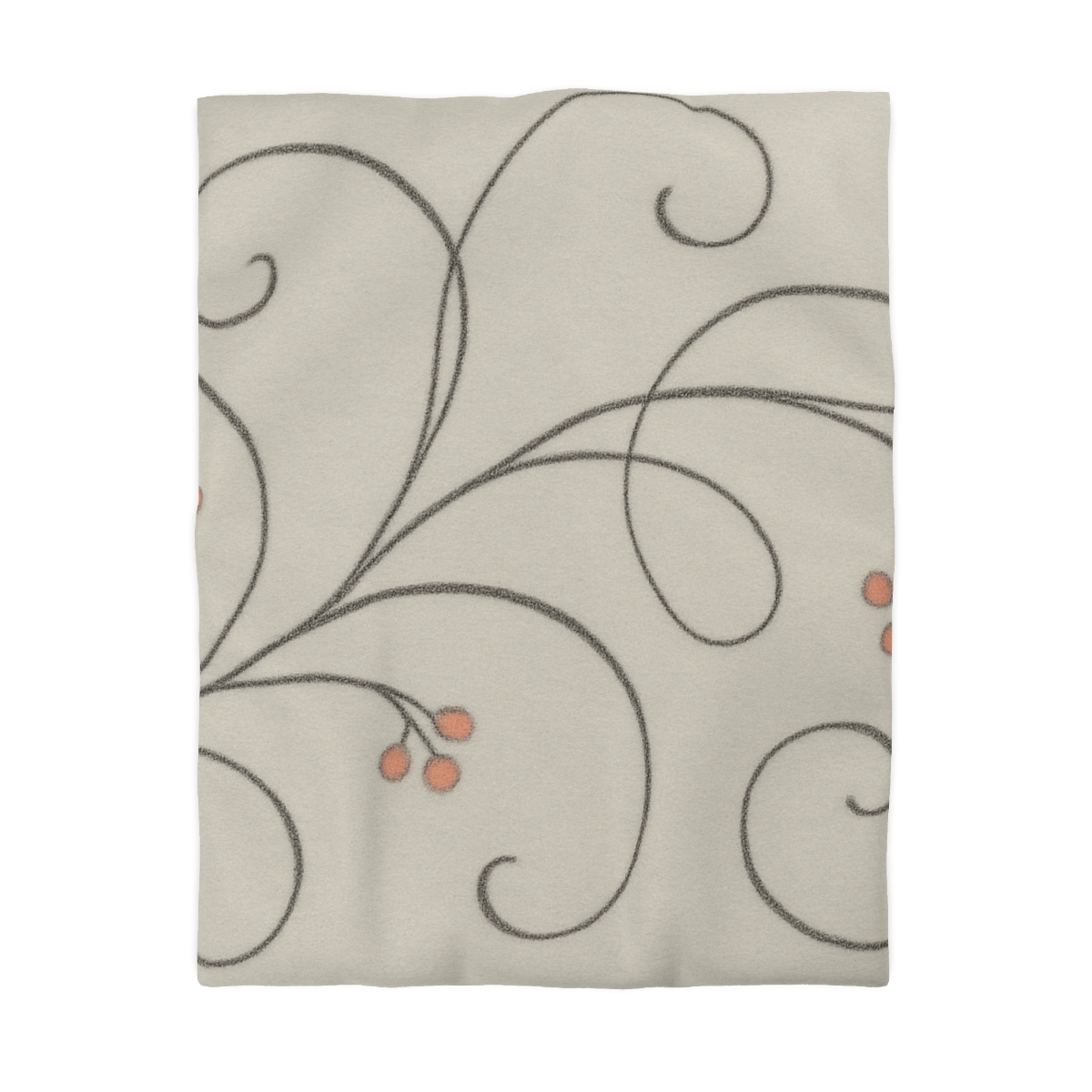 Tendril Lace Panorama designer printed duvets