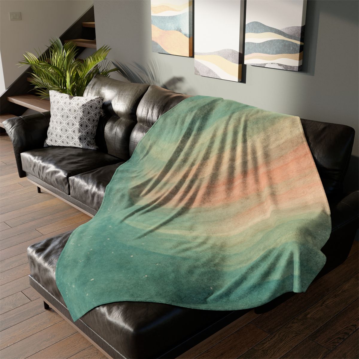 Aurora Dust Cascade trendy patterned blankets