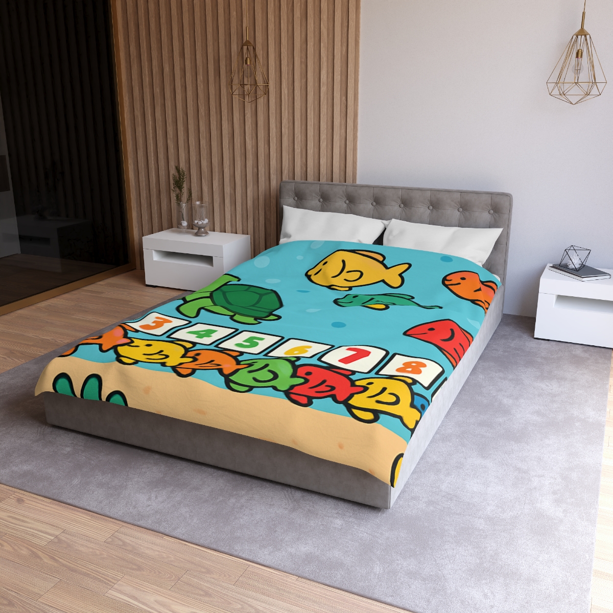 Coral Reef Number Parade warm winter duvets