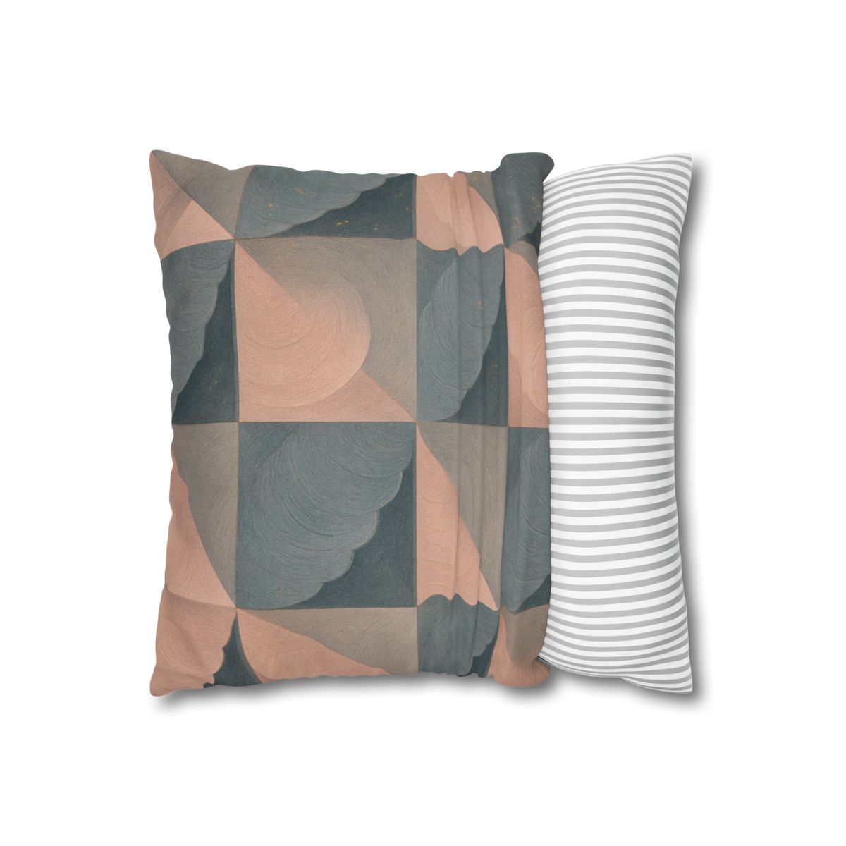 Petal Ripple Grid designer print pillow cases
