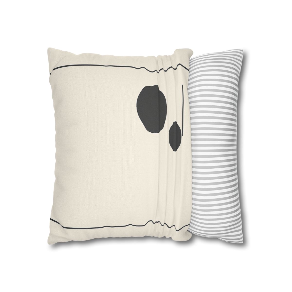 Offset Frame With Twin Disks personalized pillow covers