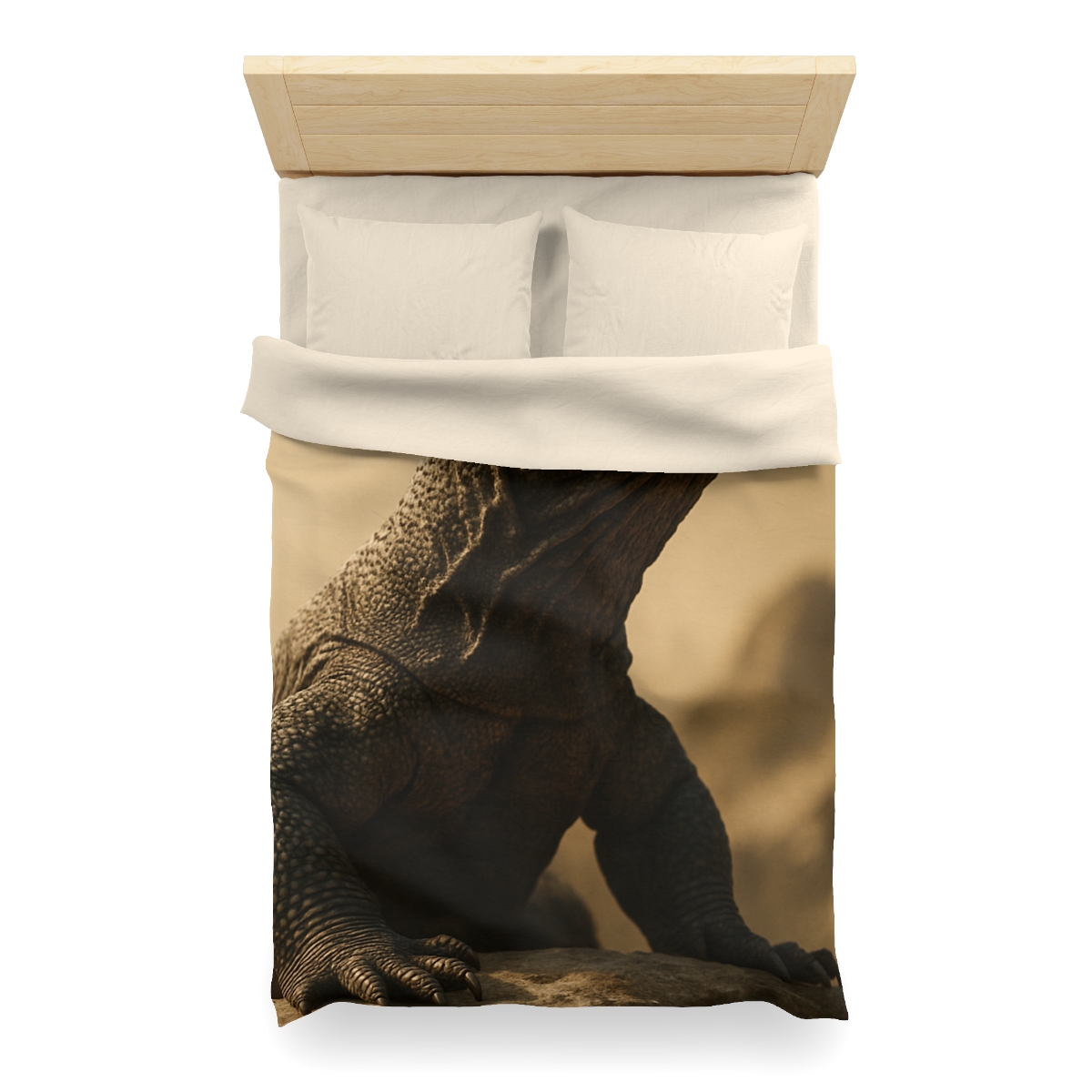 Ancient Sentinel Komodo Dragon unique patterned duvets