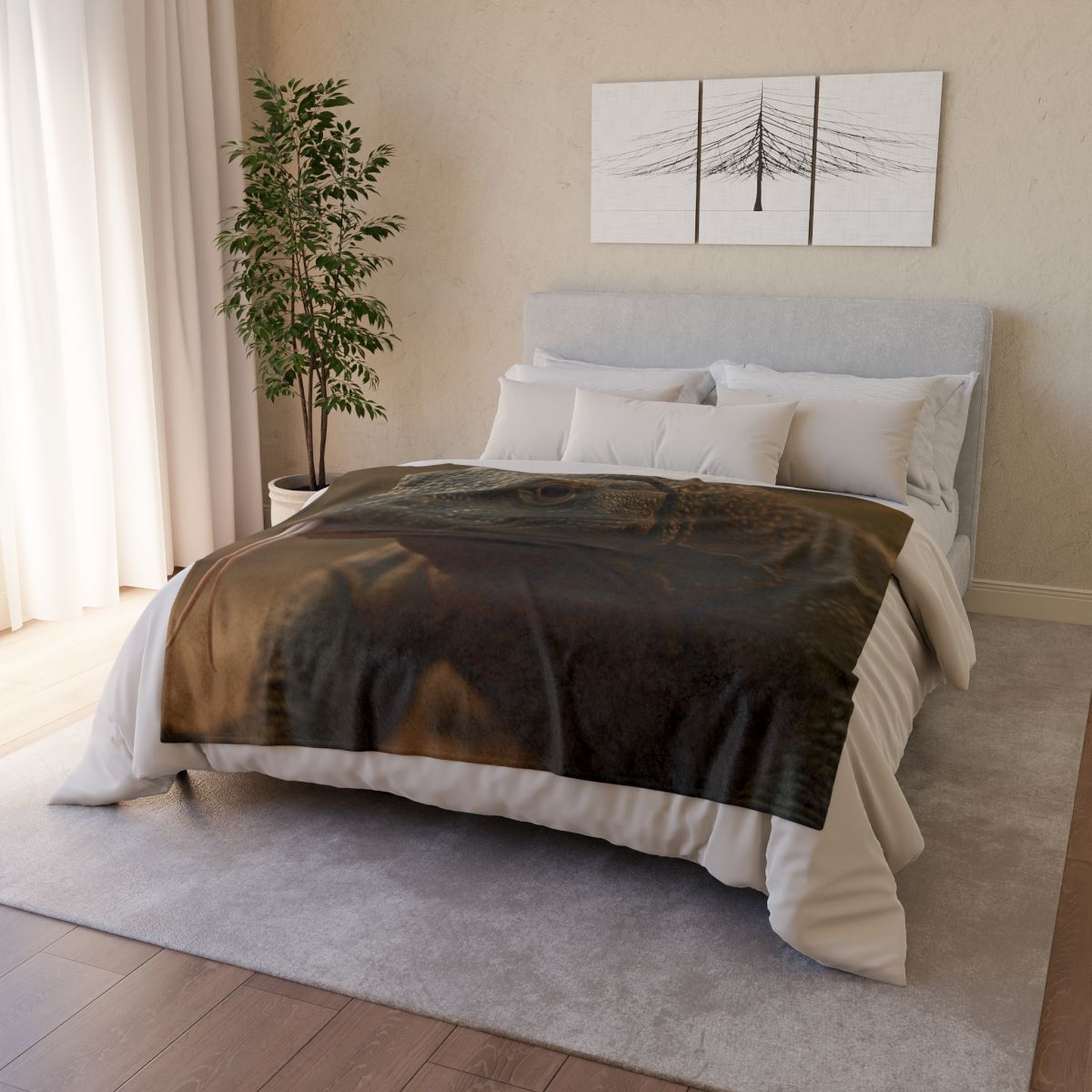 Ancient Sentinel Komodo Dragon warm winter blankets