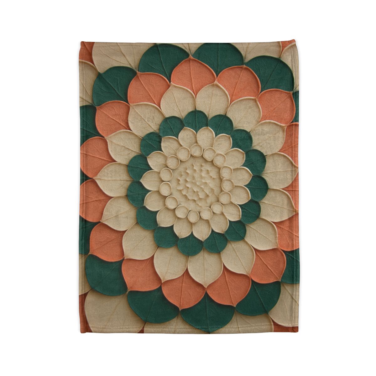 Petal Halo Mosaic trendy patterned blankets