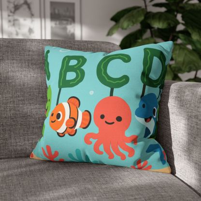 Coral Reef Alphabet Parade soft cotton pillow cases