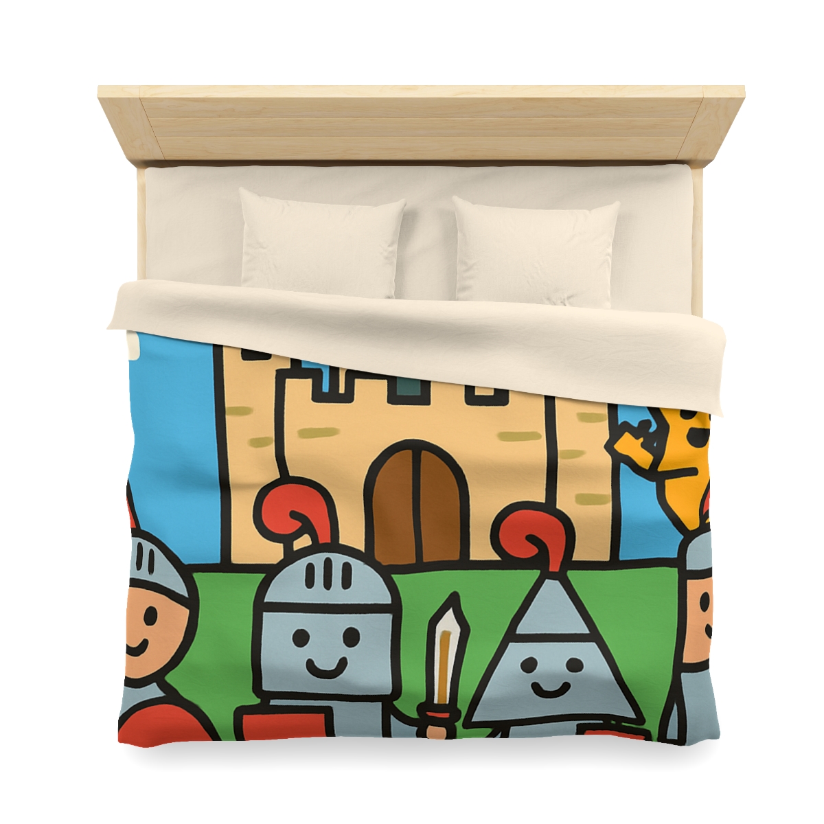 Castle Of Shape Knights soft comforter duvets