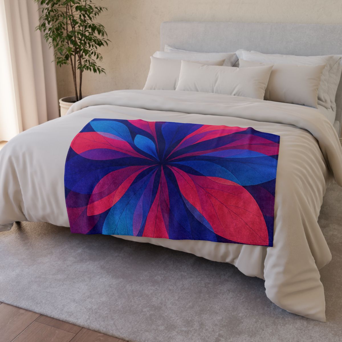 Petal Prism Overprint warm winter blankets