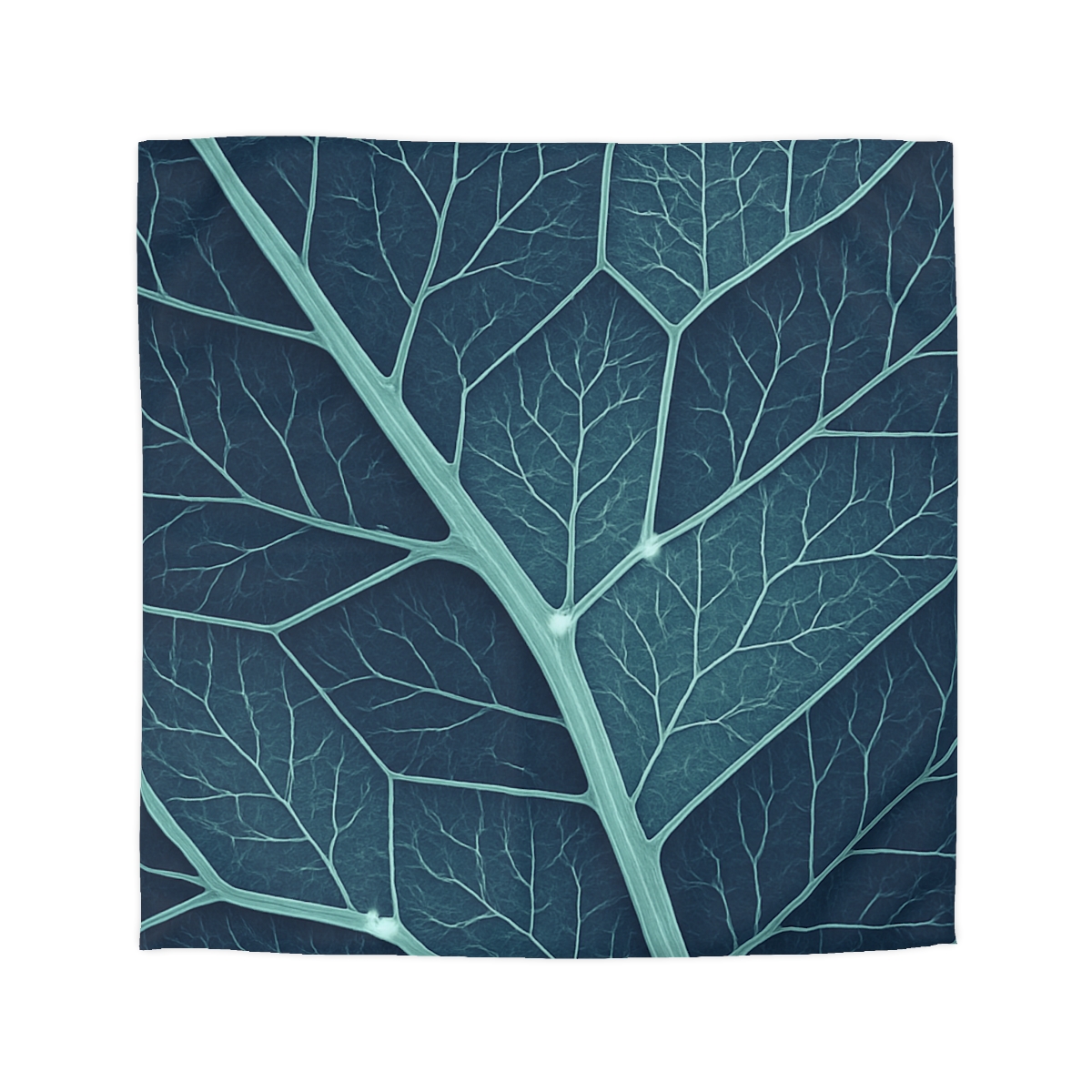 Leaf Vein Circuit Map designer printed duvets