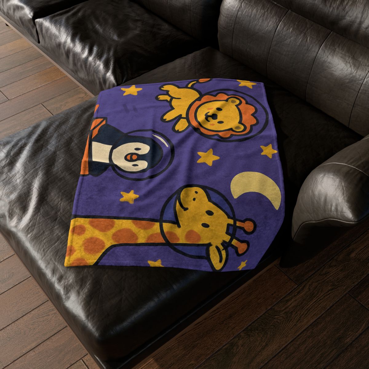 Starry Space Zoo trendy patterned blankets