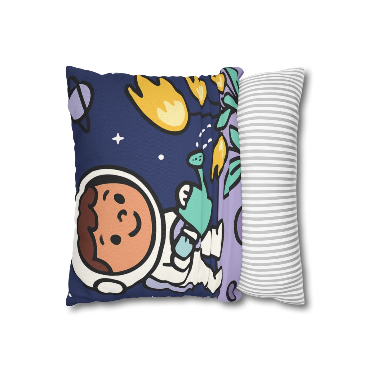 Comet Garden On Moon Meadow trendy patterned pillow cases