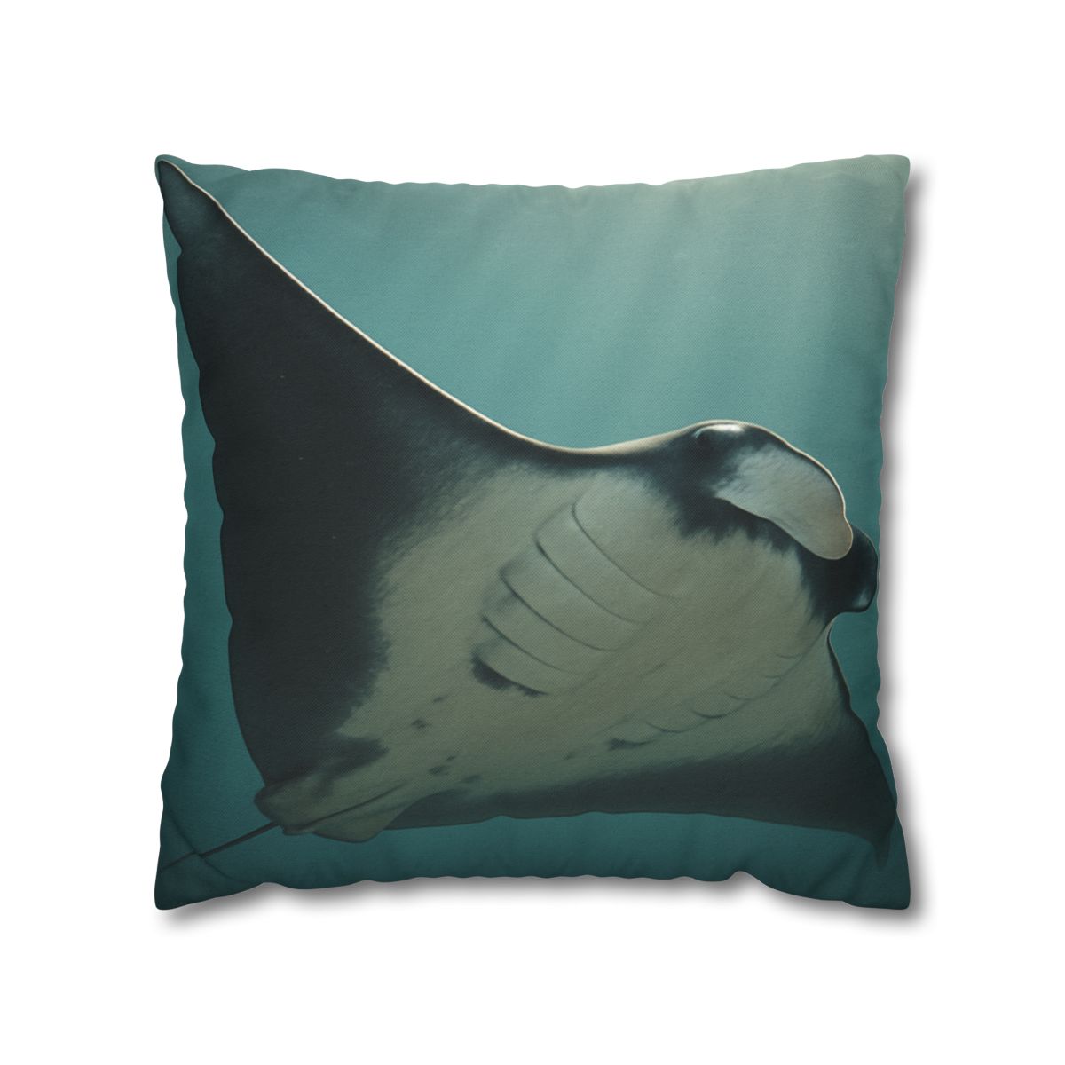 Silent Glide Giant Manta Ray personalized pillow covers