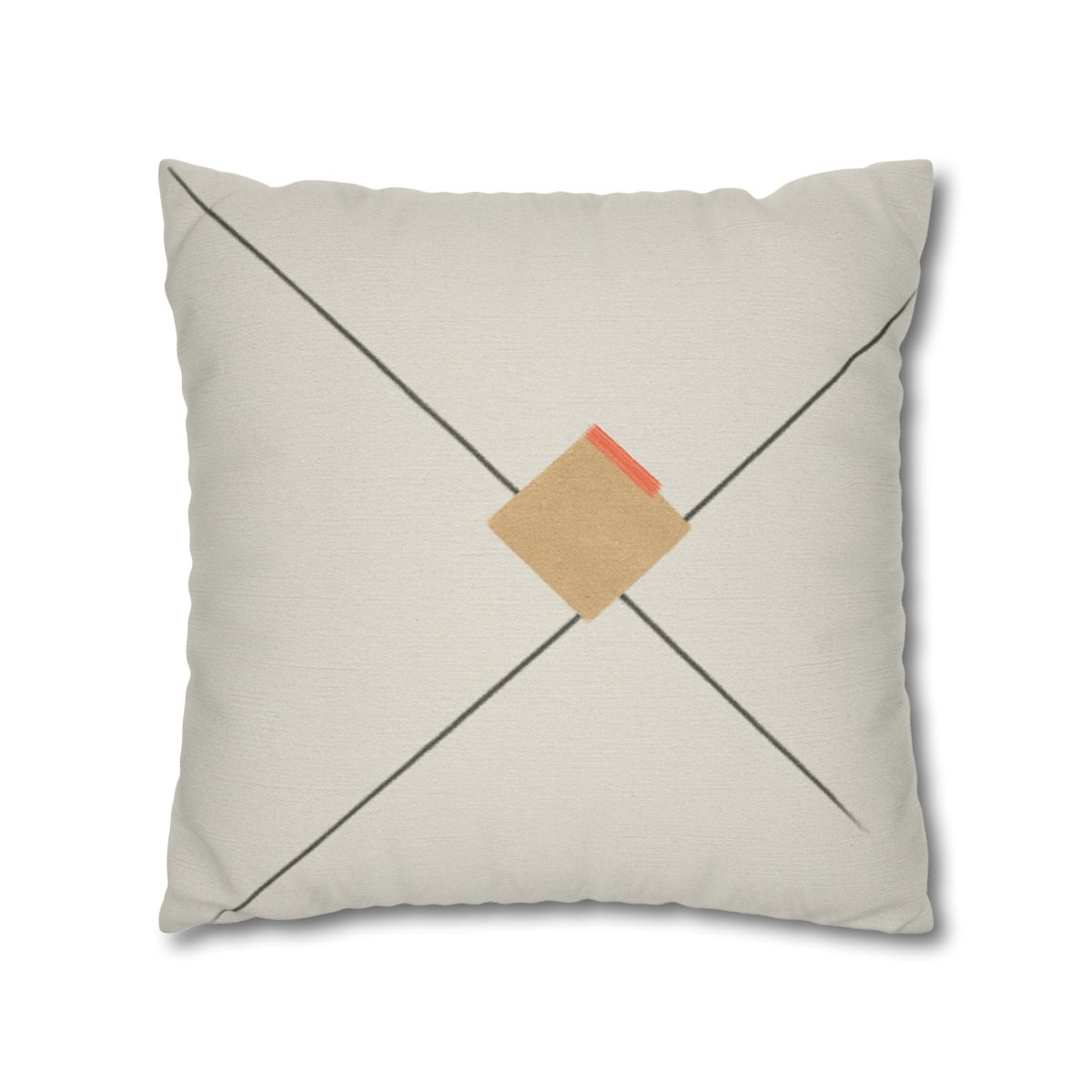 Diagonal Pair And Resting Square soft cotton pillow cases