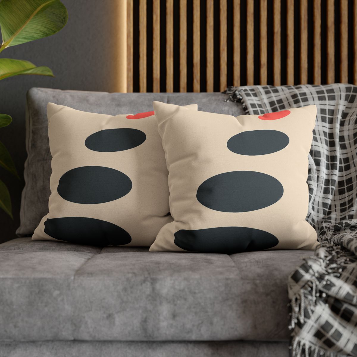 Staggered Ovals With Pause comfortable bedding pillow covers