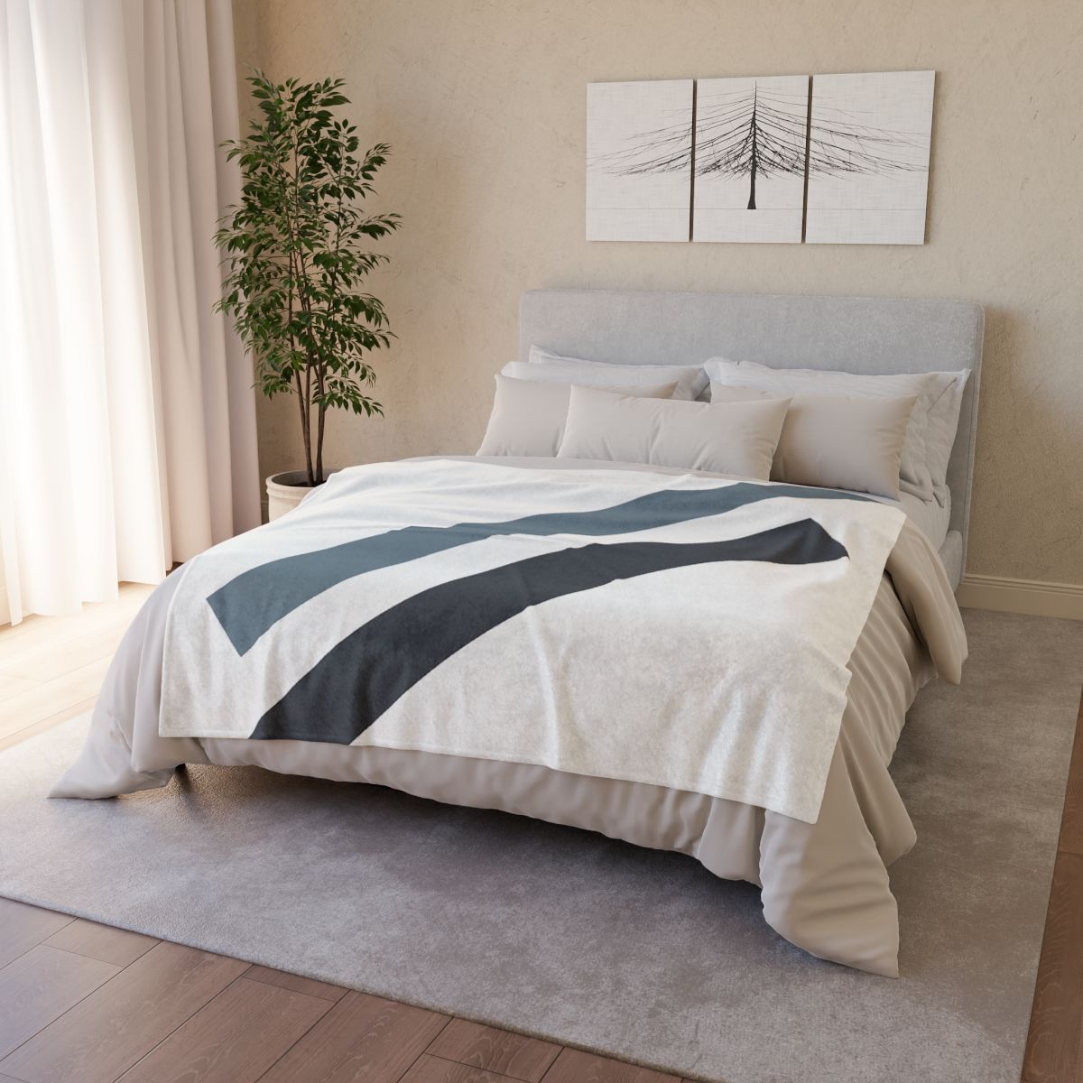Sparse Diagonal Bar Pair custom blankets