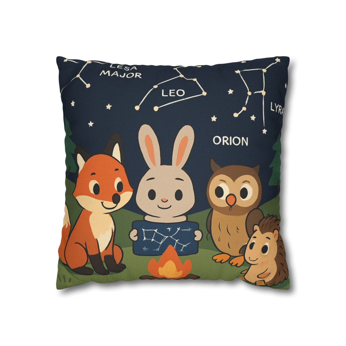 Constellation Campfire Critters comfortable bedding pillow covers