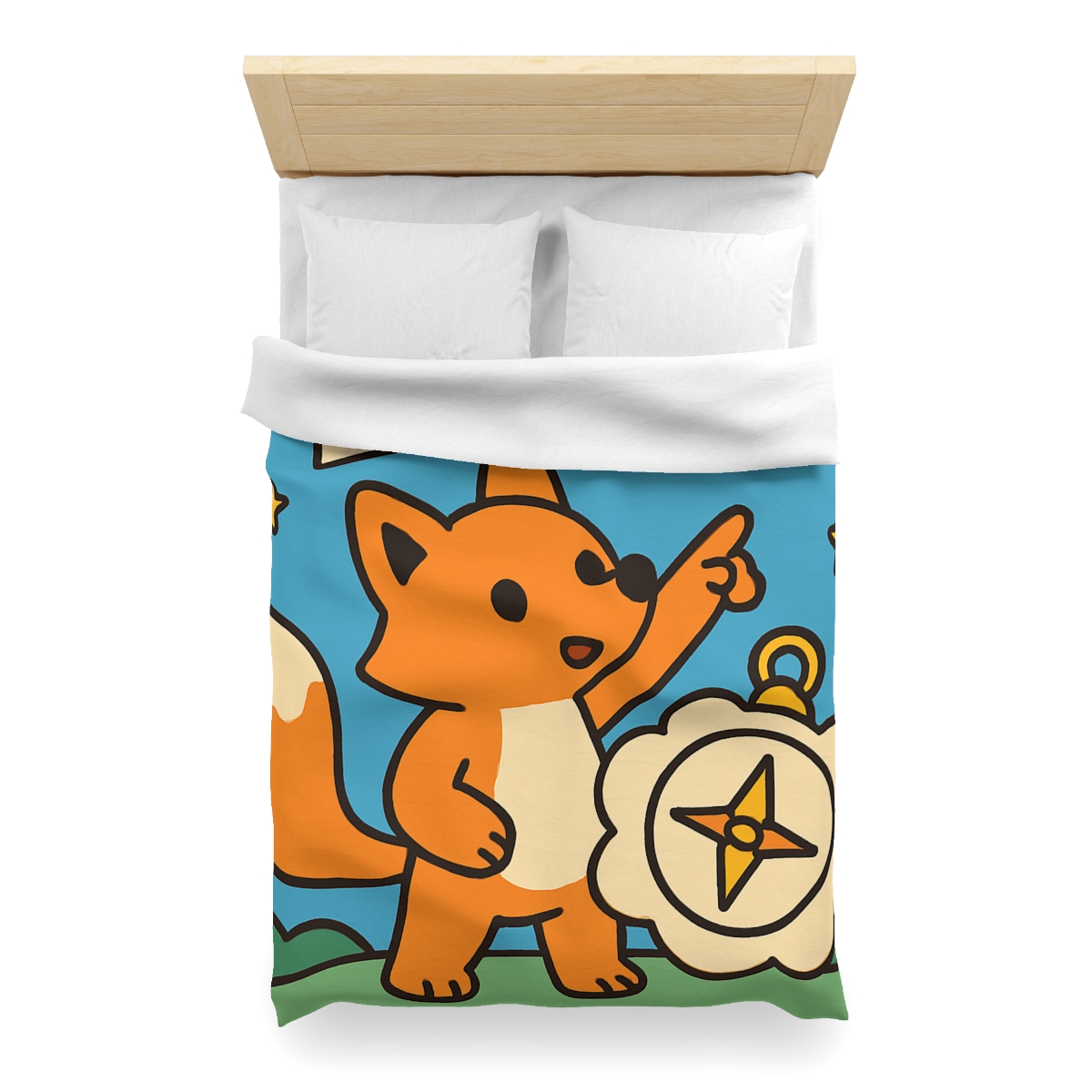 Sky Map Fox And The Cloud Compass stylish duvet covers