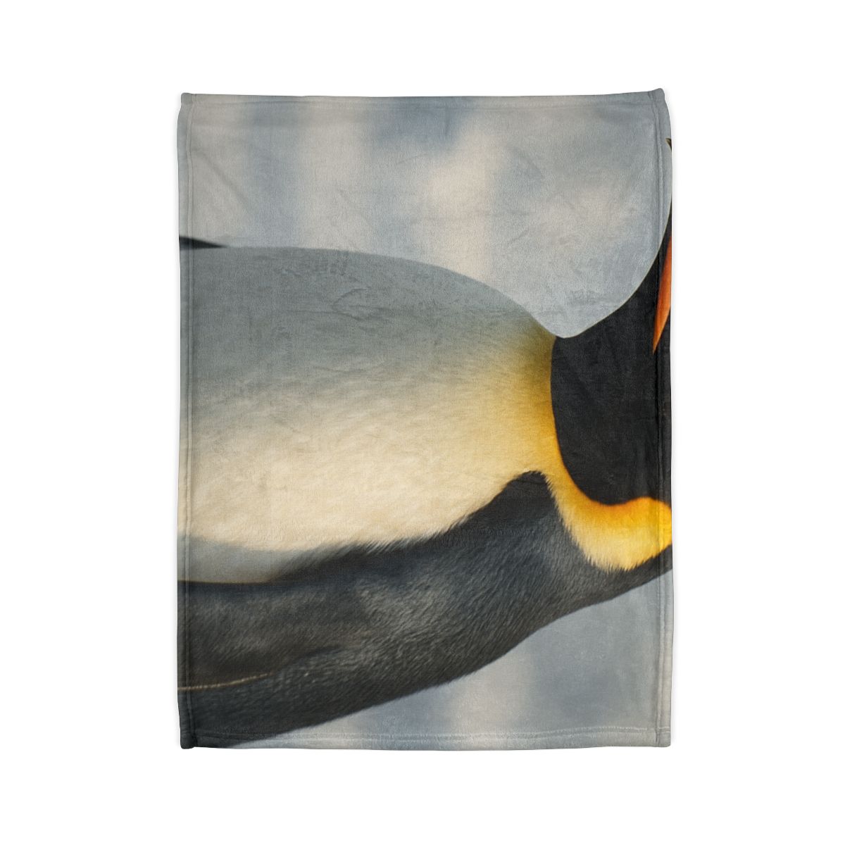 Aurora Drift Emperor Penguin personalized cozy blankets