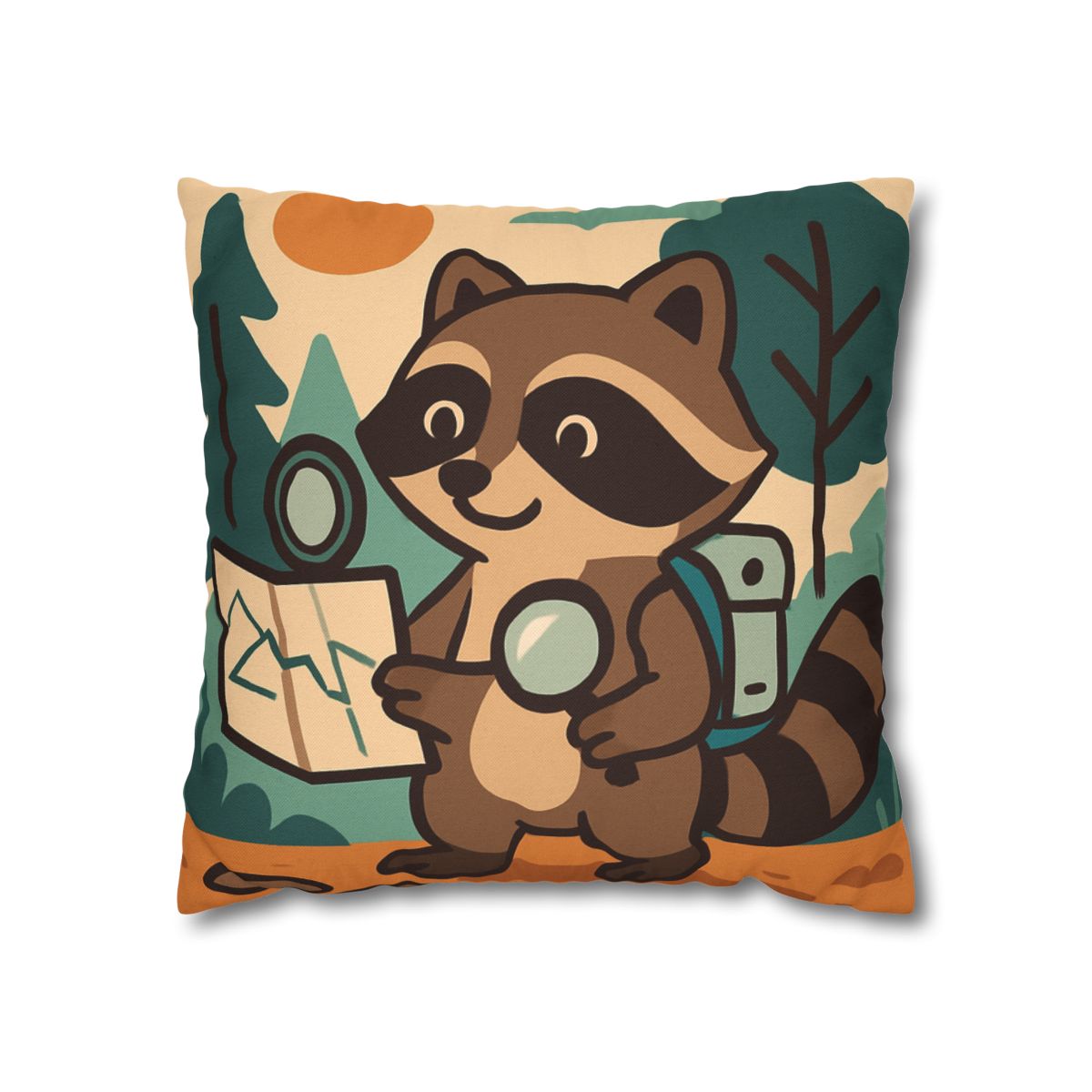 Robot Ranger Raccoon designer print pillow cases