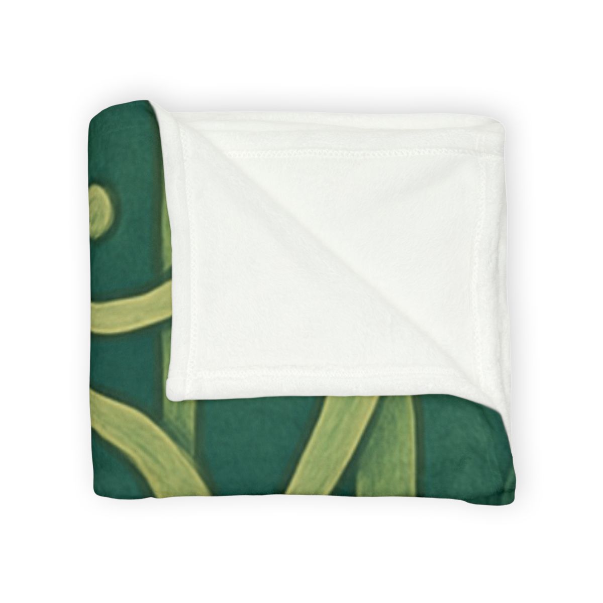 Tendriled Lattice Cascade soft fleece blankets