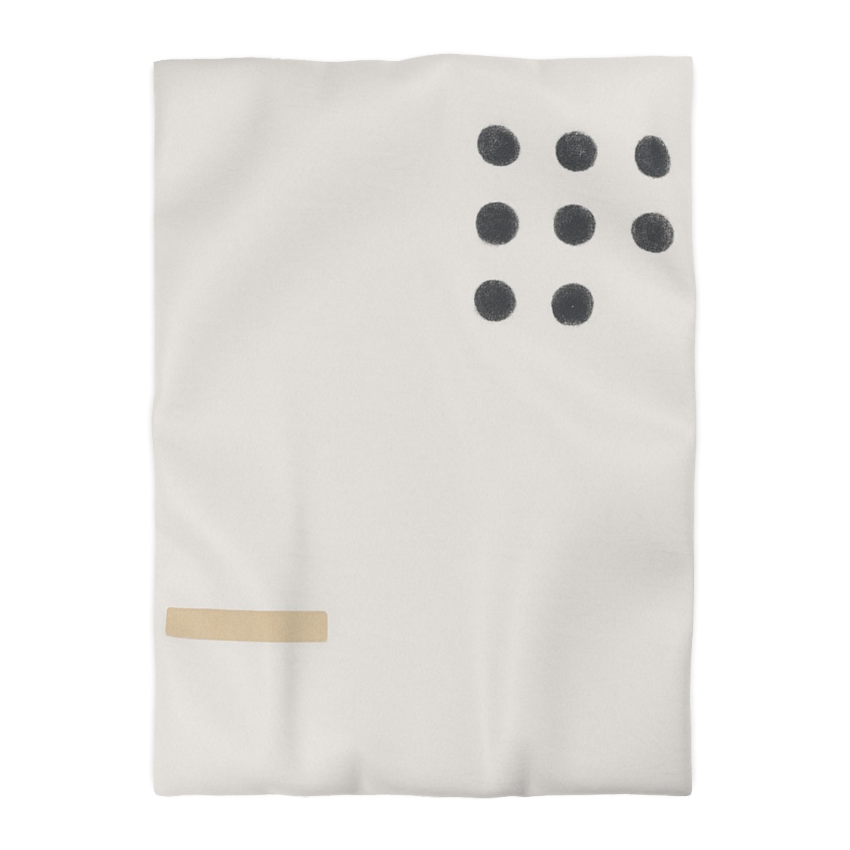 Clustered Dots With Missing Beat custom duvets