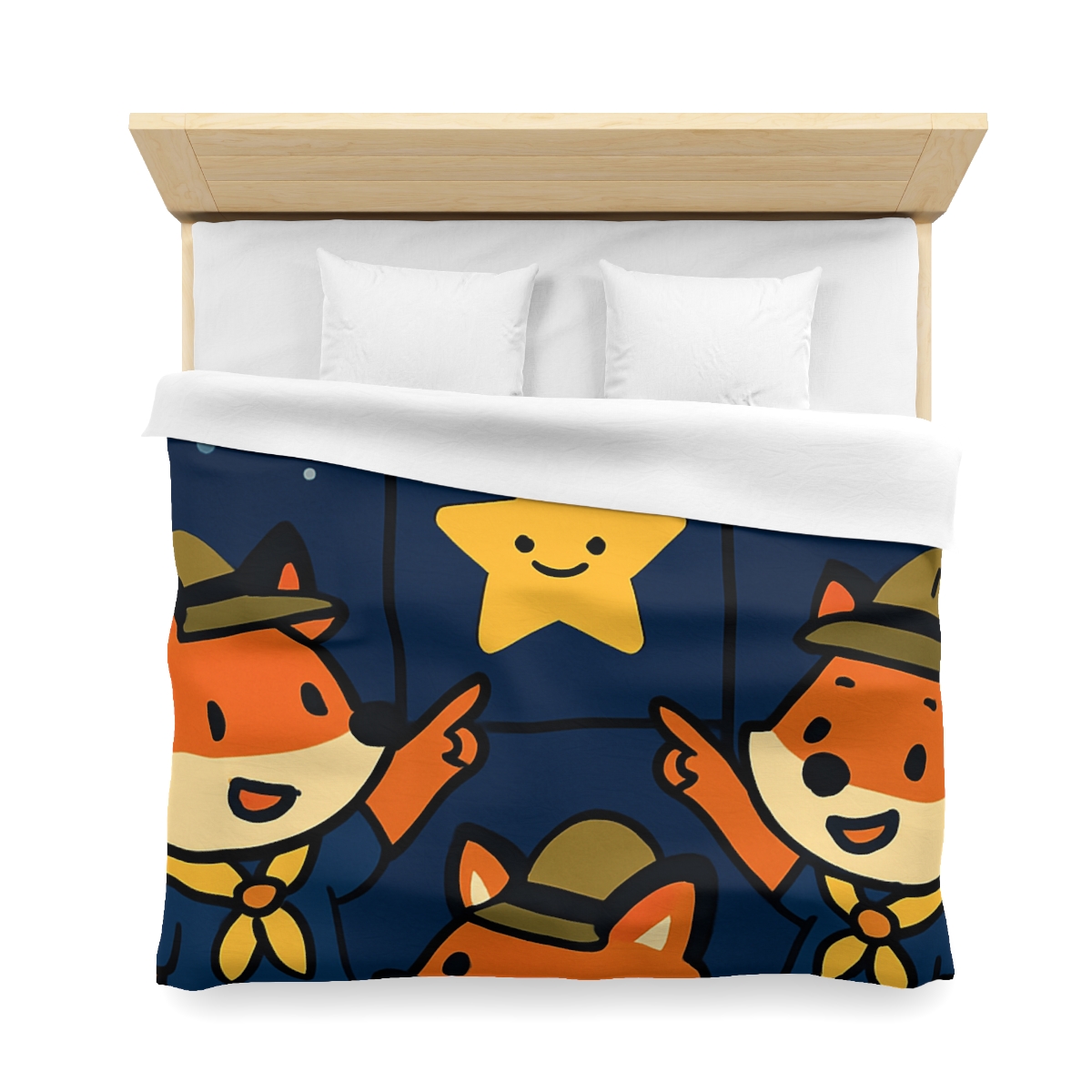 Stargazing Fox Scouts custom duvets