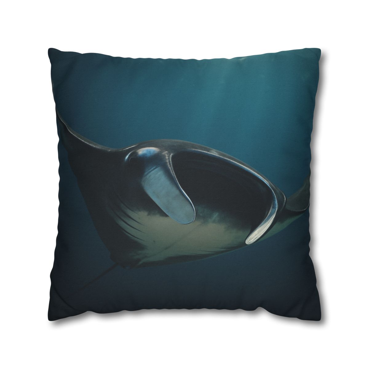Starlit Glide Manta Ray soft cotton pillow cases