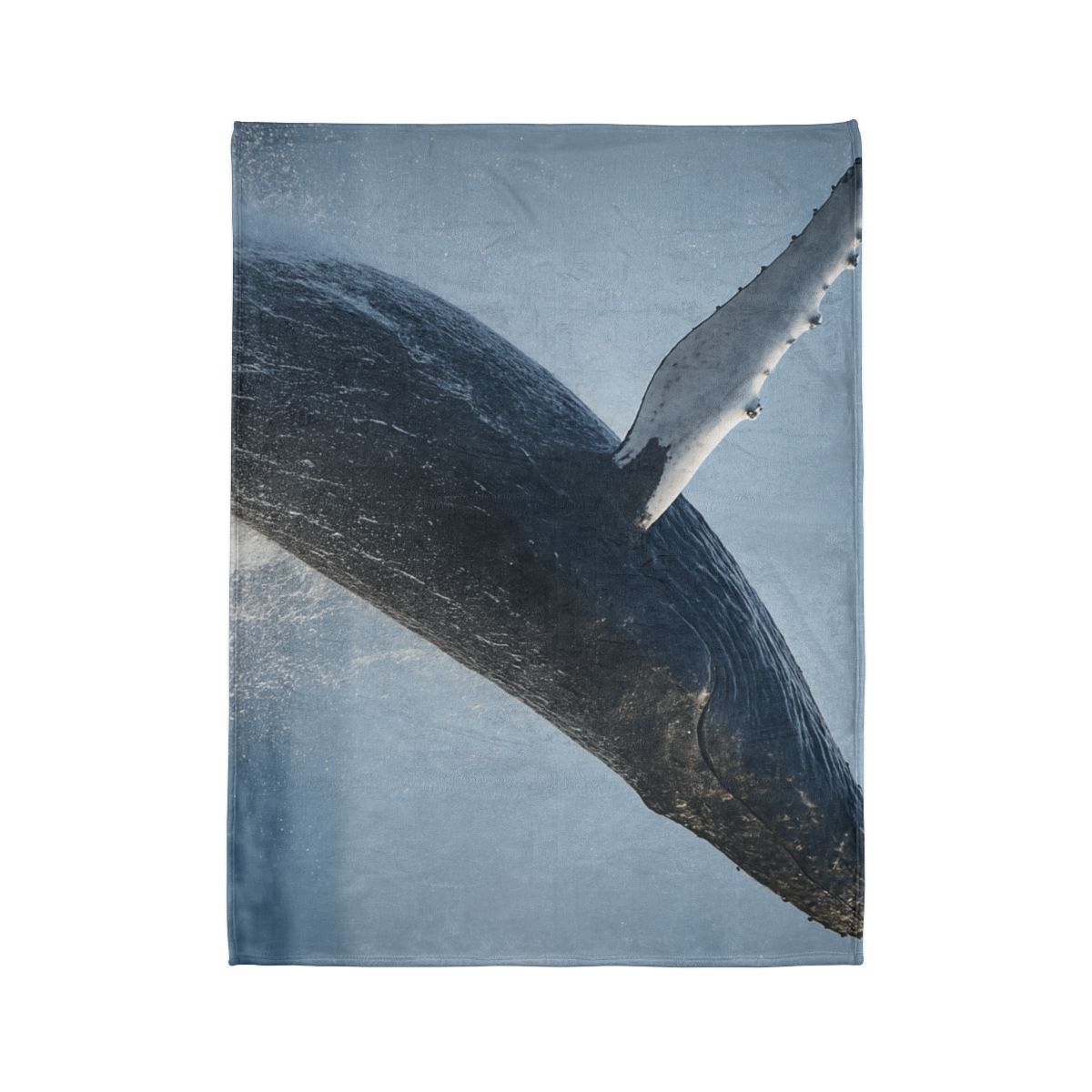 Humpback Whale Rising Calm custom blankets