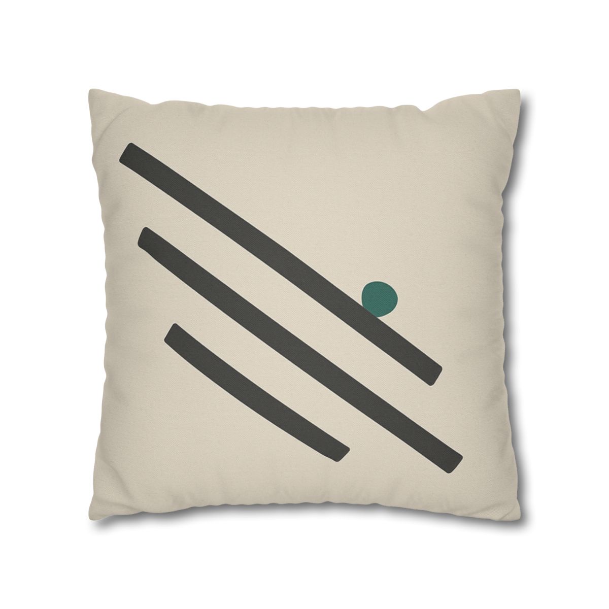 Staggered Short Bars With Quiet Dot designer print pillow cases