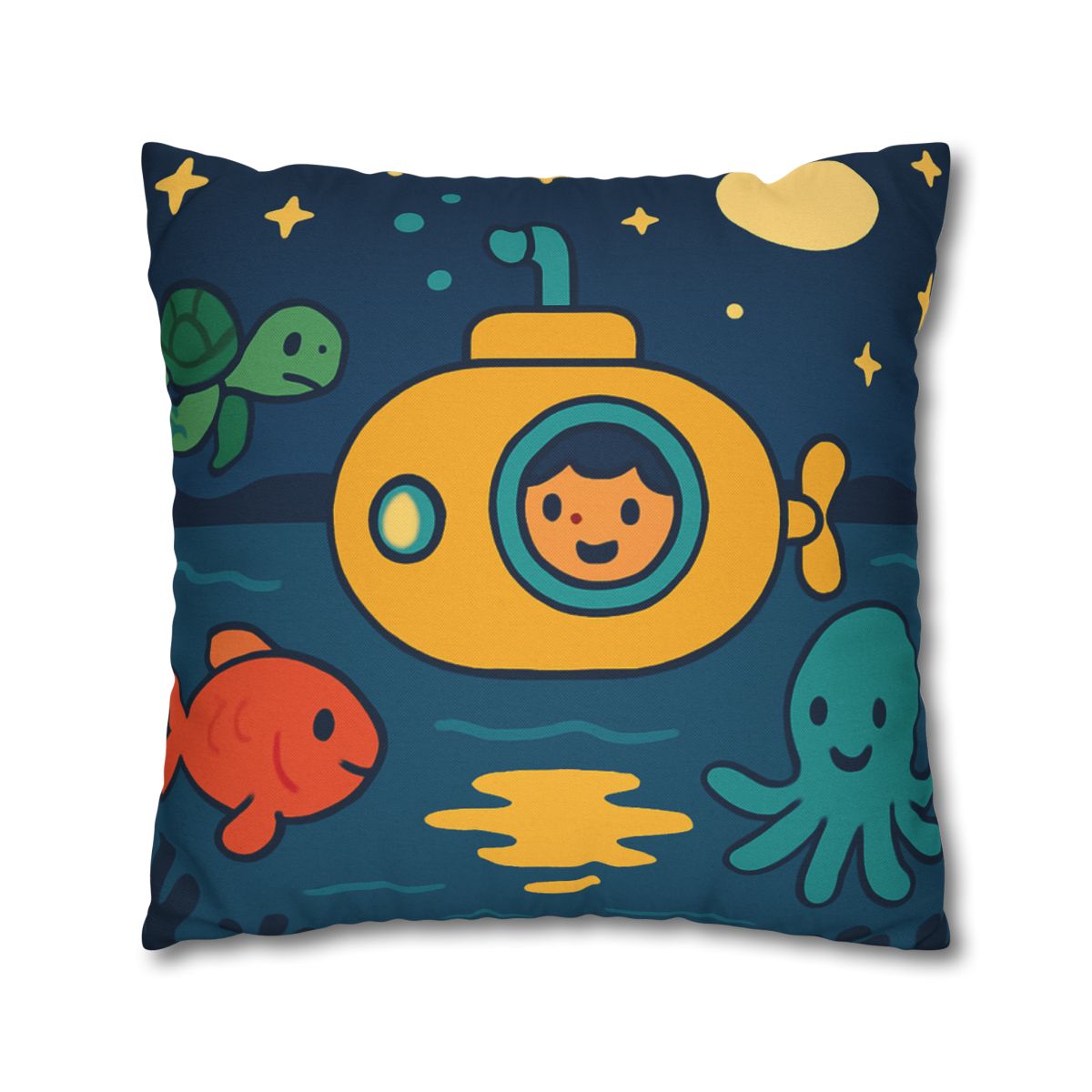 Starry Ocean Explorers soft cotton pillow cases