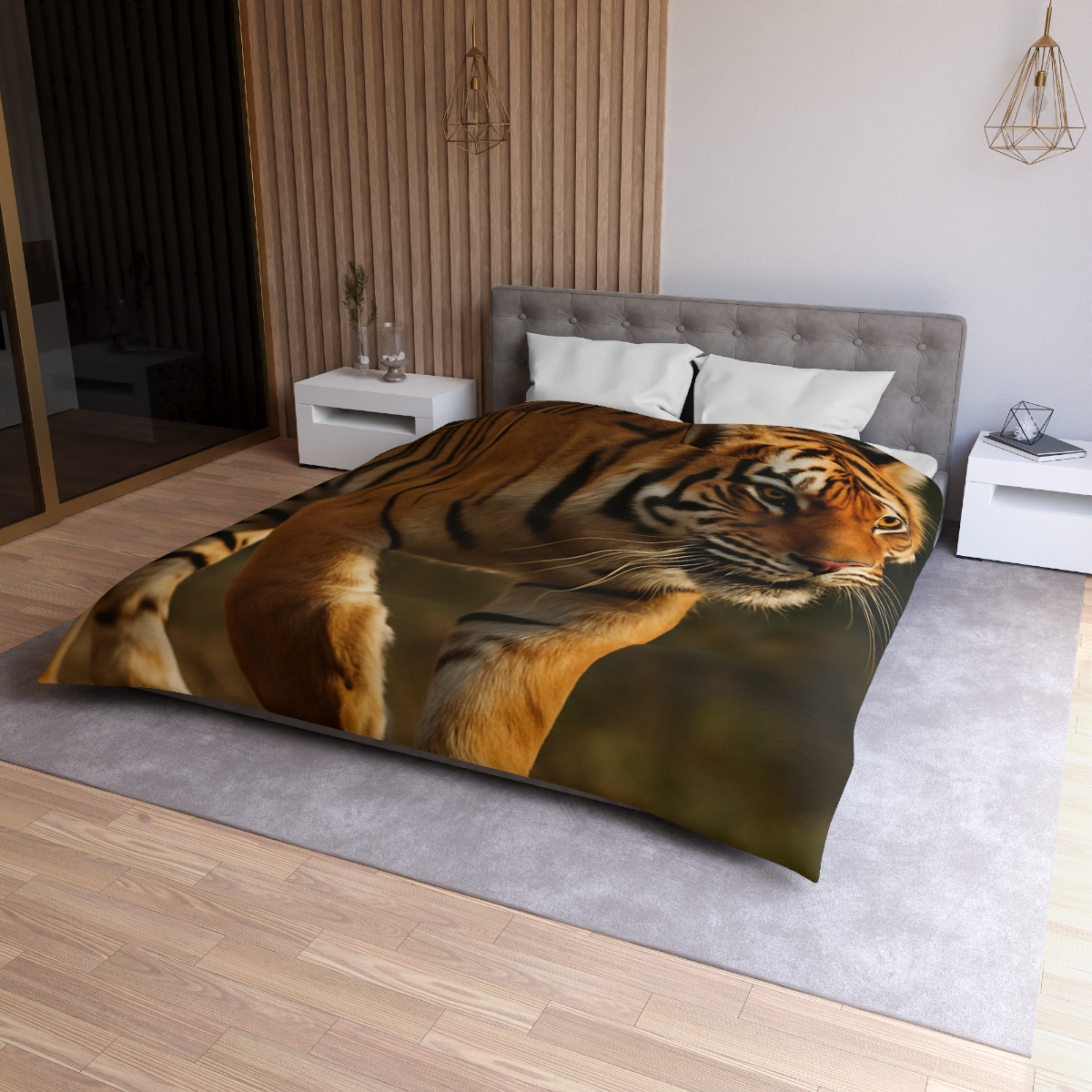 Forest Stalker Bengal Tiger custom duvets