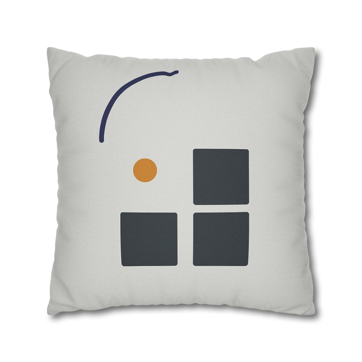 Missing Cell Grid With Offset Arc soft cotton pillow cases