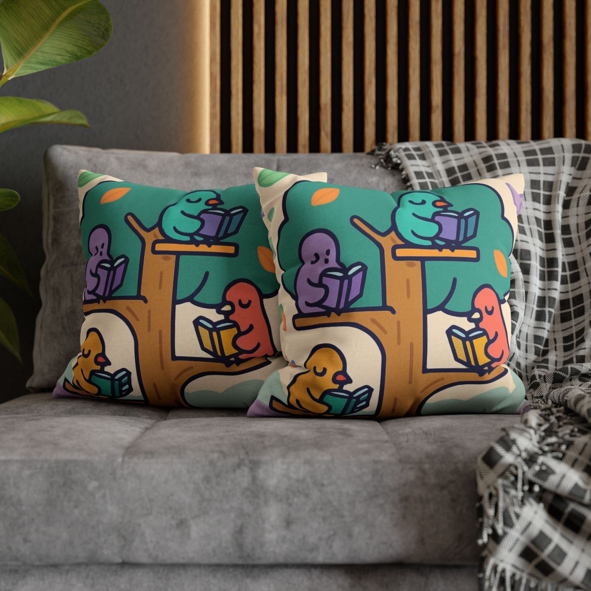 Library Of Magical Birds personalized pillow covers