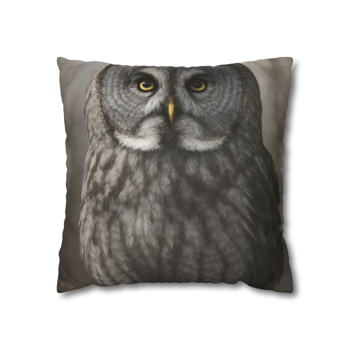Frost Note Great Gray Owl personalized pillow covers