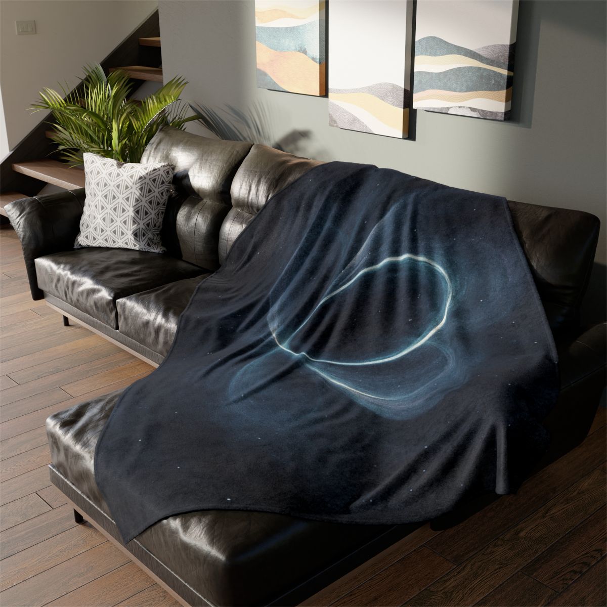 Gravitational Prism Bloom stylish throw blankets