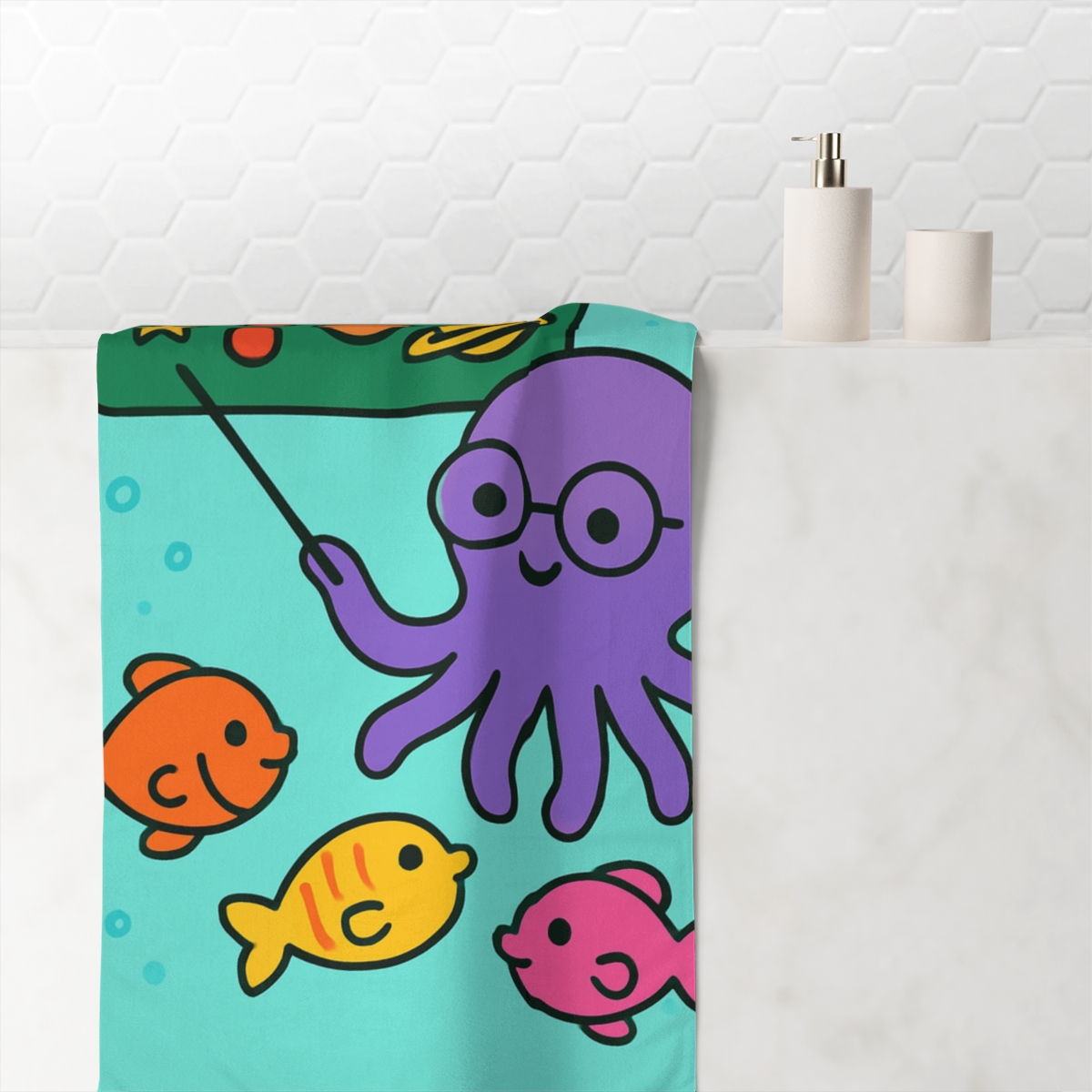 Comet Classroom Octopus unique gift towels