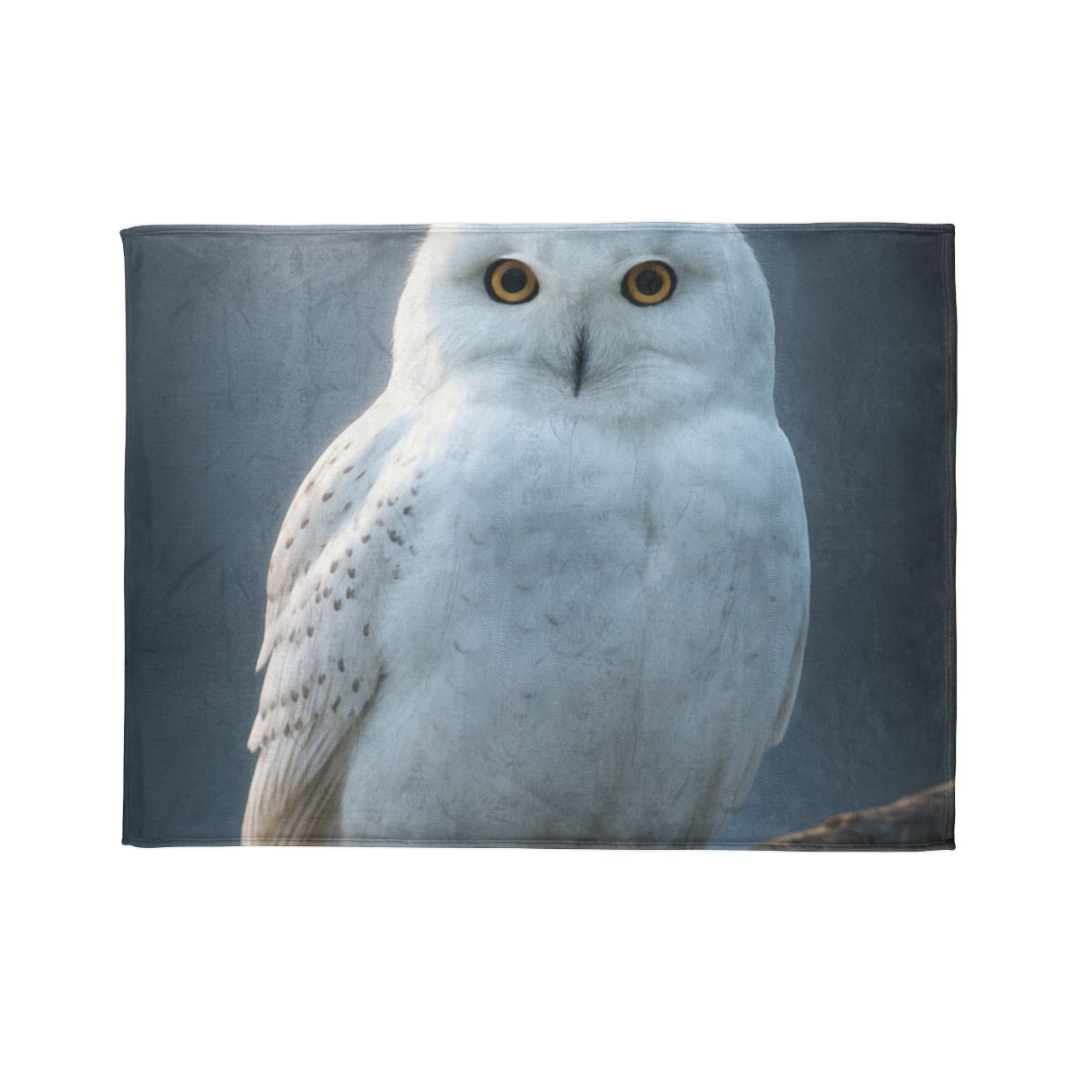 Twilight Watcher Snowy Owl stylish throw blankets