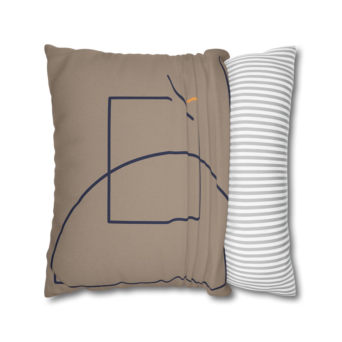 Corner Arc With Nested Open Square trendy patterned pillow cases