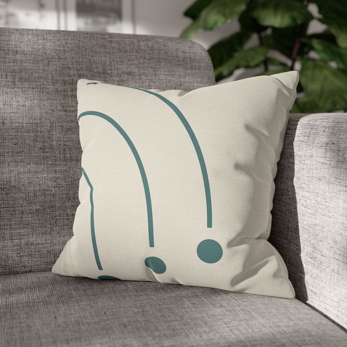 Balanced Arc And Dot Trio personalized pillow covers