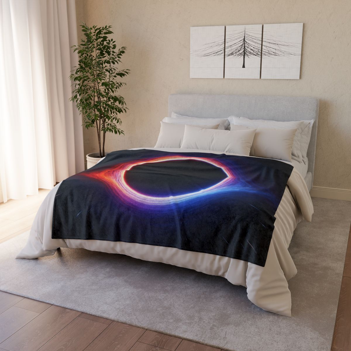 Obsidian Singularity Halo personalized cozy blankets