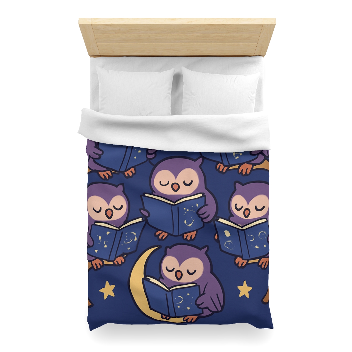 Moonlight Library Of Wise Owls stylish duvet covers