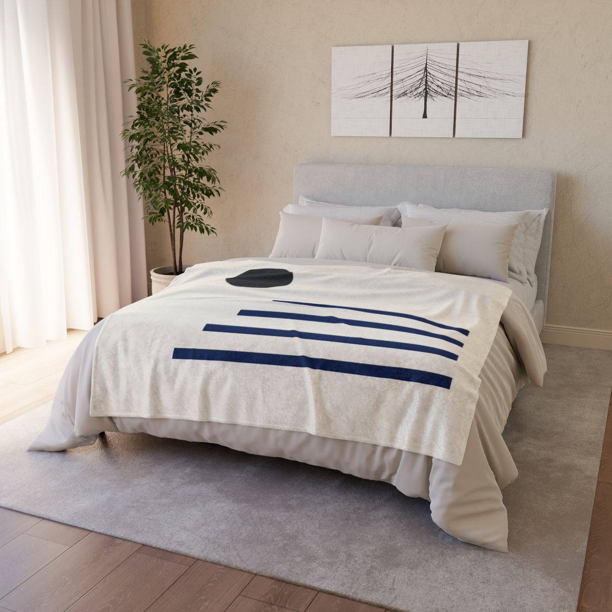 Quiet Orbit Bar Quartet trendy patterned blankets