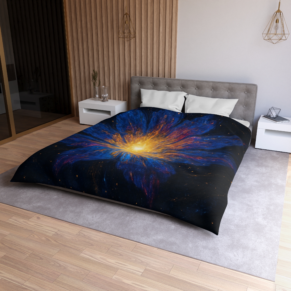 Prismatic Starforge Bloom trendy bedroom duvets