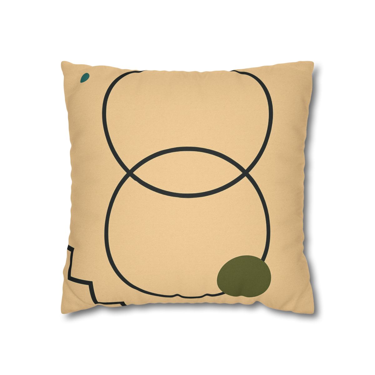 Aligned Rings With Corner Steps stylish decorative pillowcases
