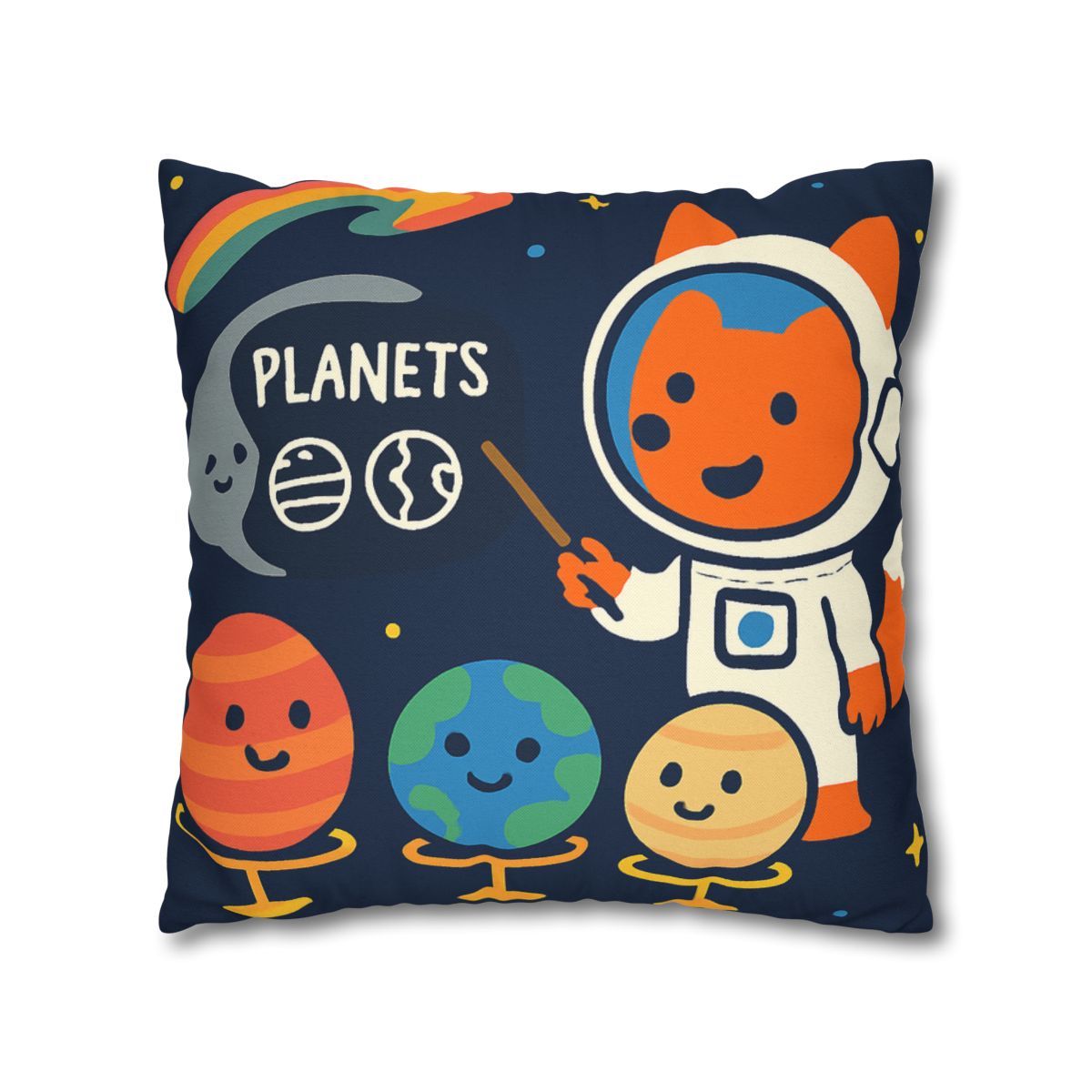 Comet Classroom With Astro Fox stylish decorative pillowcases