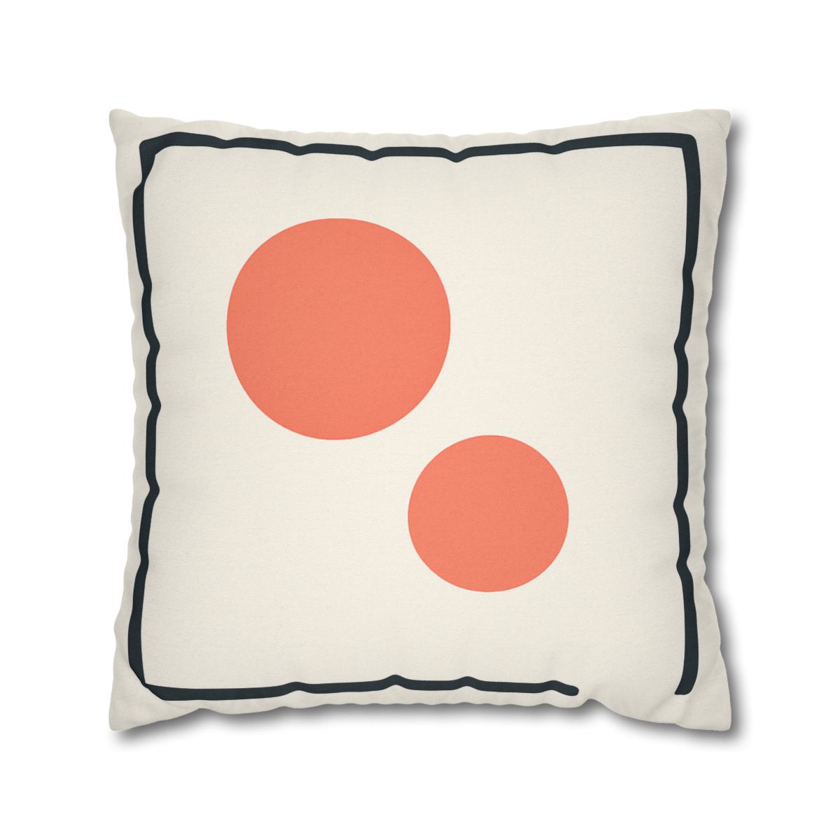 Asymmetric Frame Gap With Two Discs soft cotton pillow cases