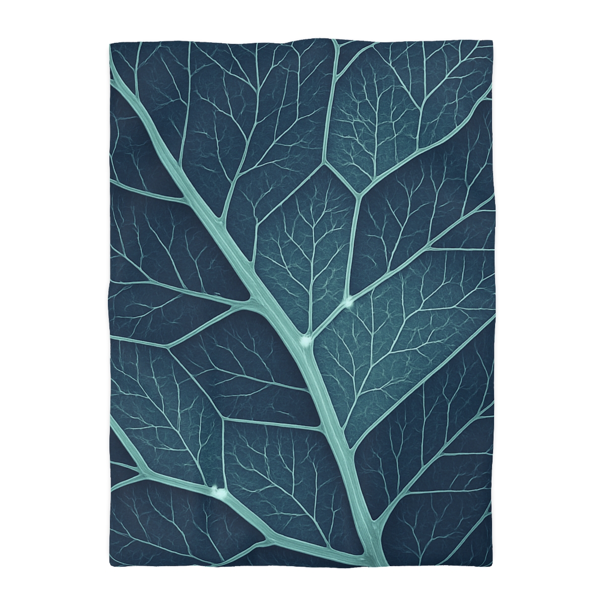 Leaf Vein Circuit Map designer printed duvets